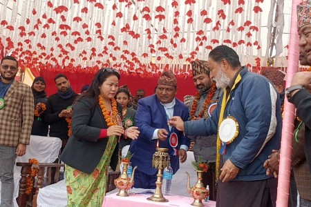 खजुरामा छैठौं अन्तर विद्यालय मेयर रनिङ शिल्ड सुरु